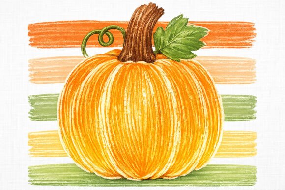 Download Retro Striped Pumpkin Patch PNG - Trip Collection
