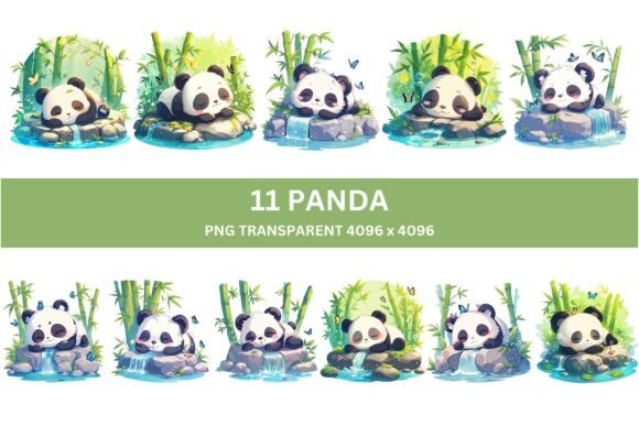 Download 11 Cute Bamboo Panda Clipart - Premium Resources