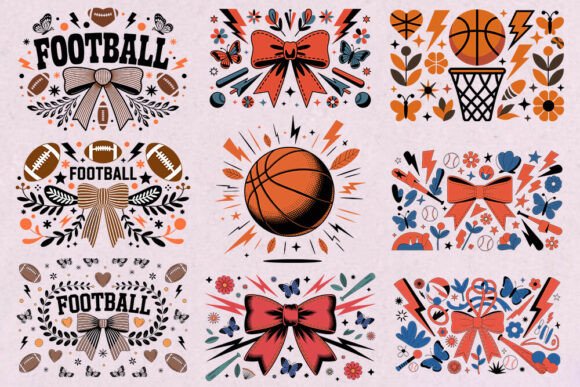 Download Sports and Bows Clipart Bundle. - Premium Resources
