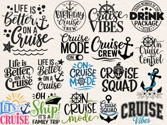 Download Cruise SVG Bundle: Family Trip Designs - Trip Collection