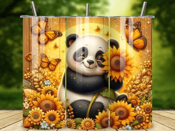 Download Colorful Bamboo Panda Tumbler Wrap - Bamboo panda Collection